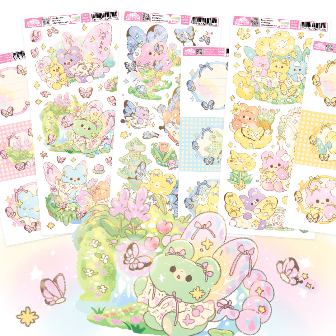 [FT21] Fantafore Fairytale Series Navillera Zom-Bear Sticker Pack (Single/Pack)