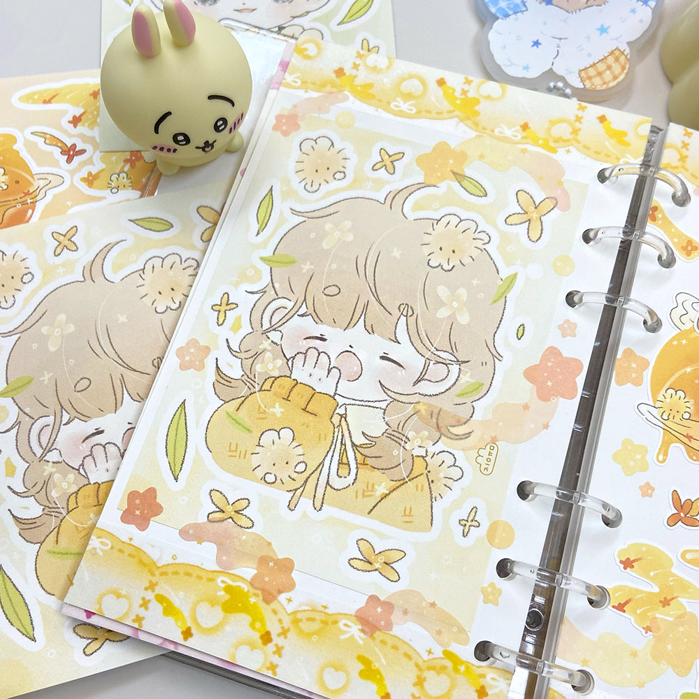 [JY02] Jeeyoom Piece of Spring Sticker Sheet Pack (Singles/Pack)