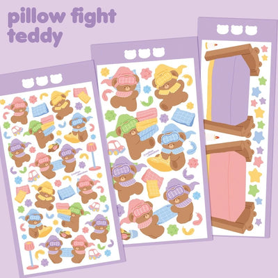 [DC08] Danchoo Pillow Fight Sticker Sheet (size options) *(LASTONE)