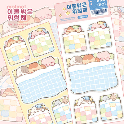 [MM08] Maimoi 'Outside the Blanket is Dangerous' Sticker Sheet