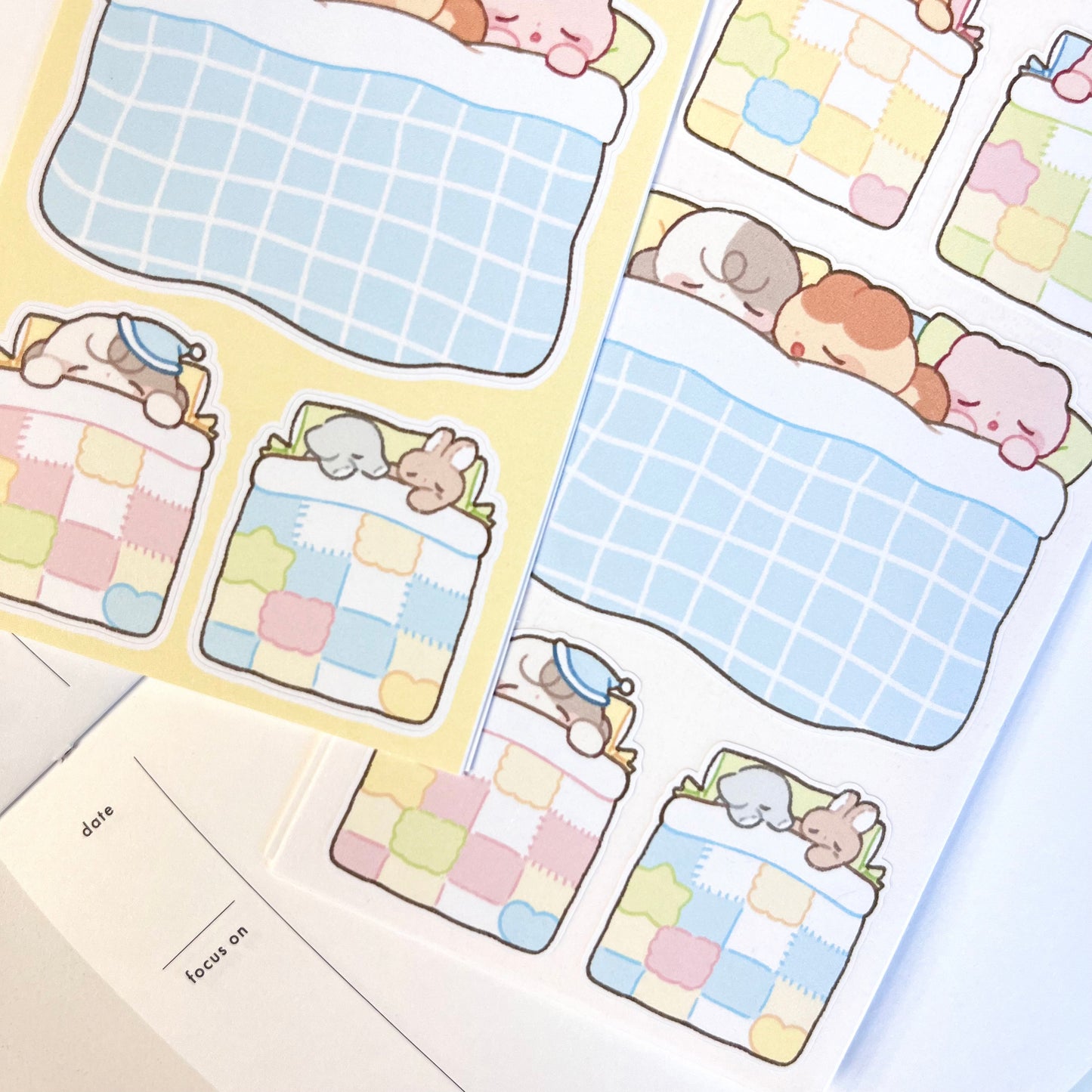 [MM08] DISCOUNT DESK  Maimoi 'Outside the Blanket is Dangerous' Sticker Sheet