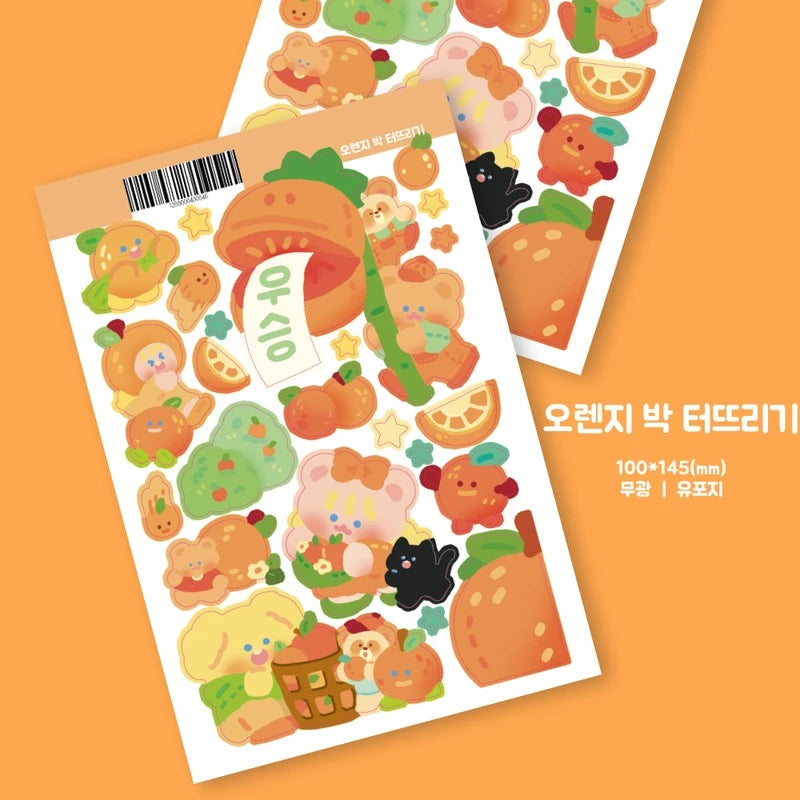 [PO02] Poku Poku Studio Fruit Sports Day Sticker