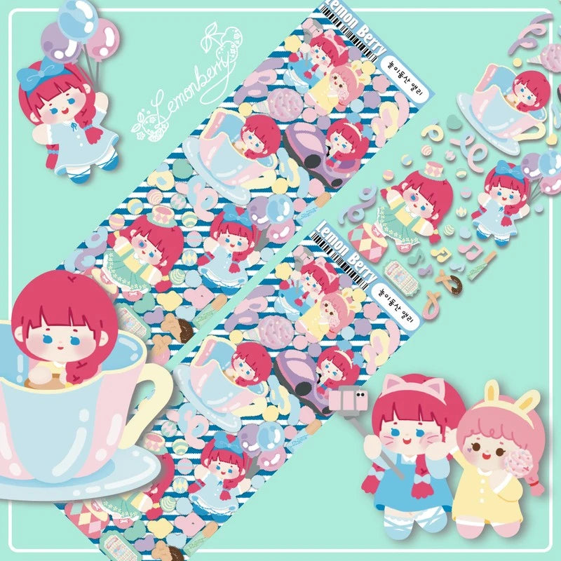 [LB12] Lemonberry Amusement Park Allie Sticker Sheet