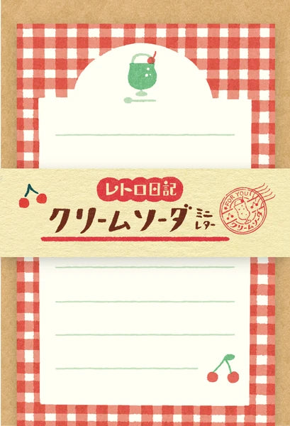 [FR02] DISCOUNT DESK Furukwashiko Mini Letter Set (Melon Soda)