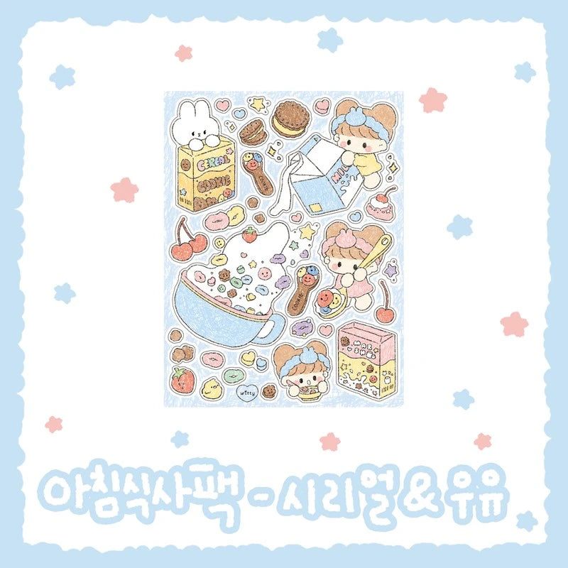 [DC03] Danchoo Breakfast Sticker Pack (Pack/Singles)