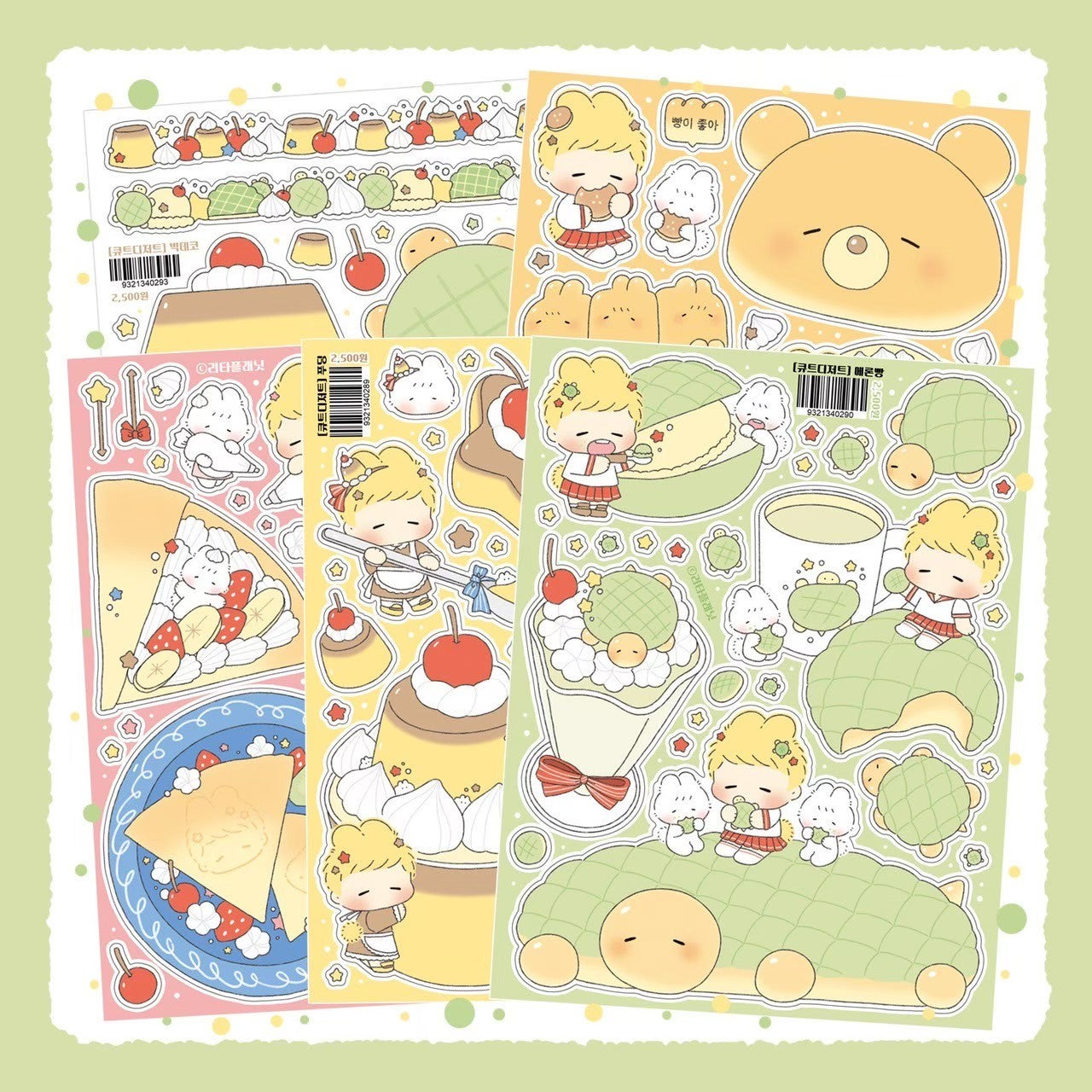 [LT91] NEW Lita Planet Cute Dessert Sticker Pack (Single/Pack)