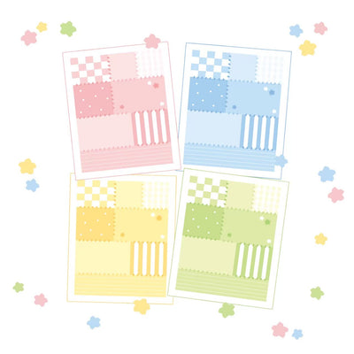 [DC119] NEW Danchoo Square Patchwork Memo Sticker Pack