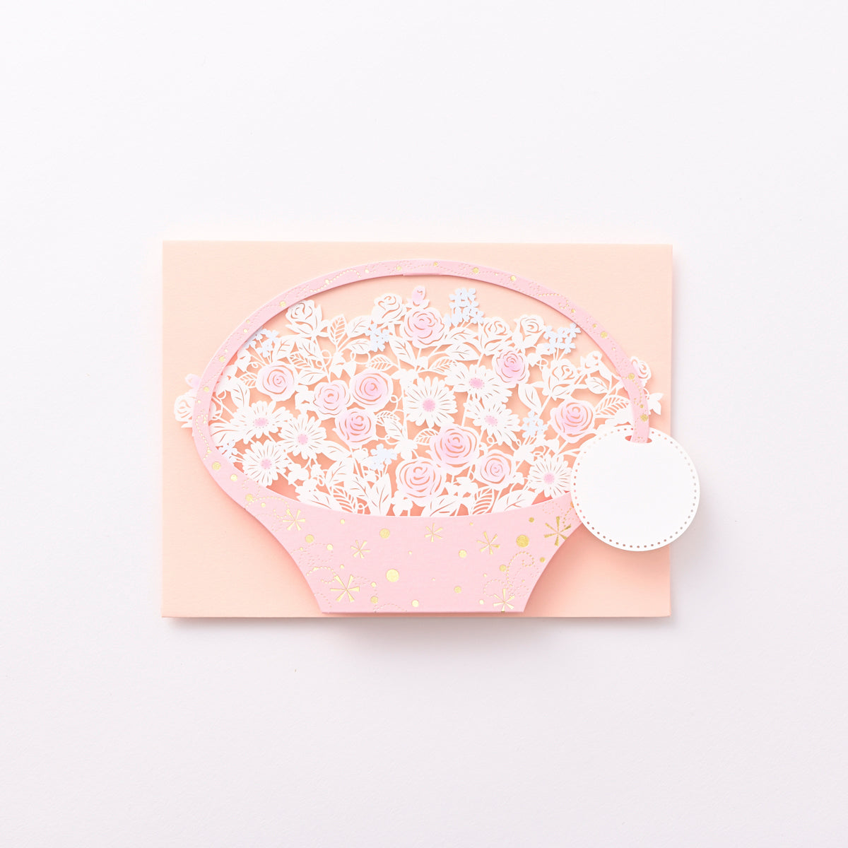 [EA16] EASE Pink Flower Popup Card