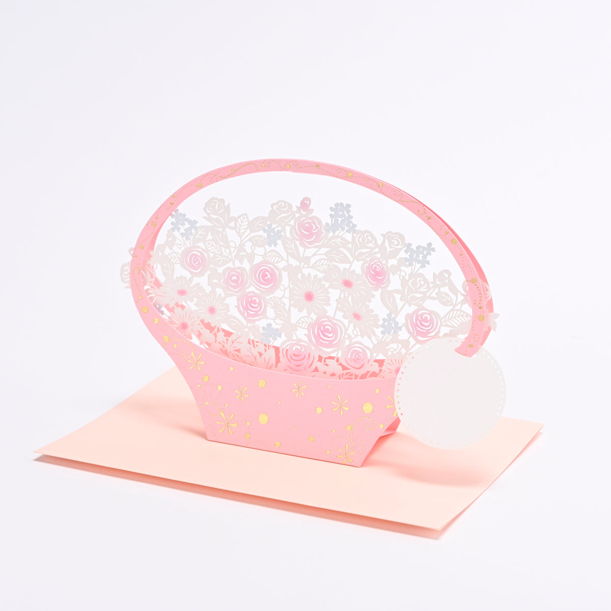 [EA16] EASE Pink Flower Popup Card