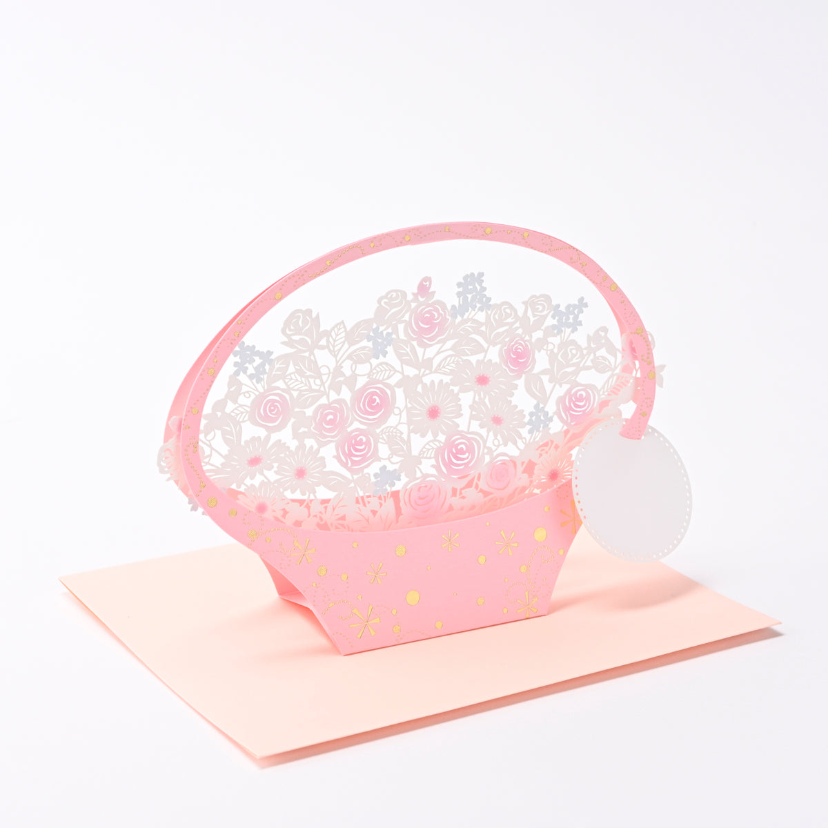 [EA16] EASE Pink Flower Popup Card