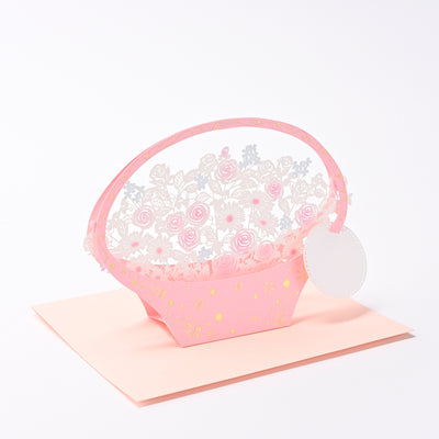 [EA16] EASE Pink Flower Popup Card