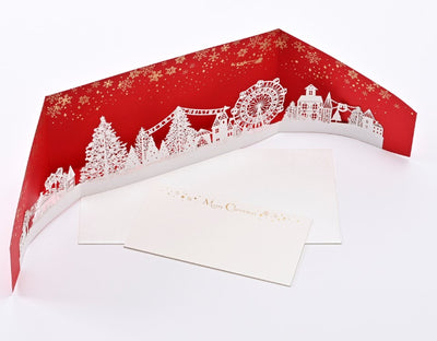 [EA06] EASE Laser Cut Christmas Amusement Park Card