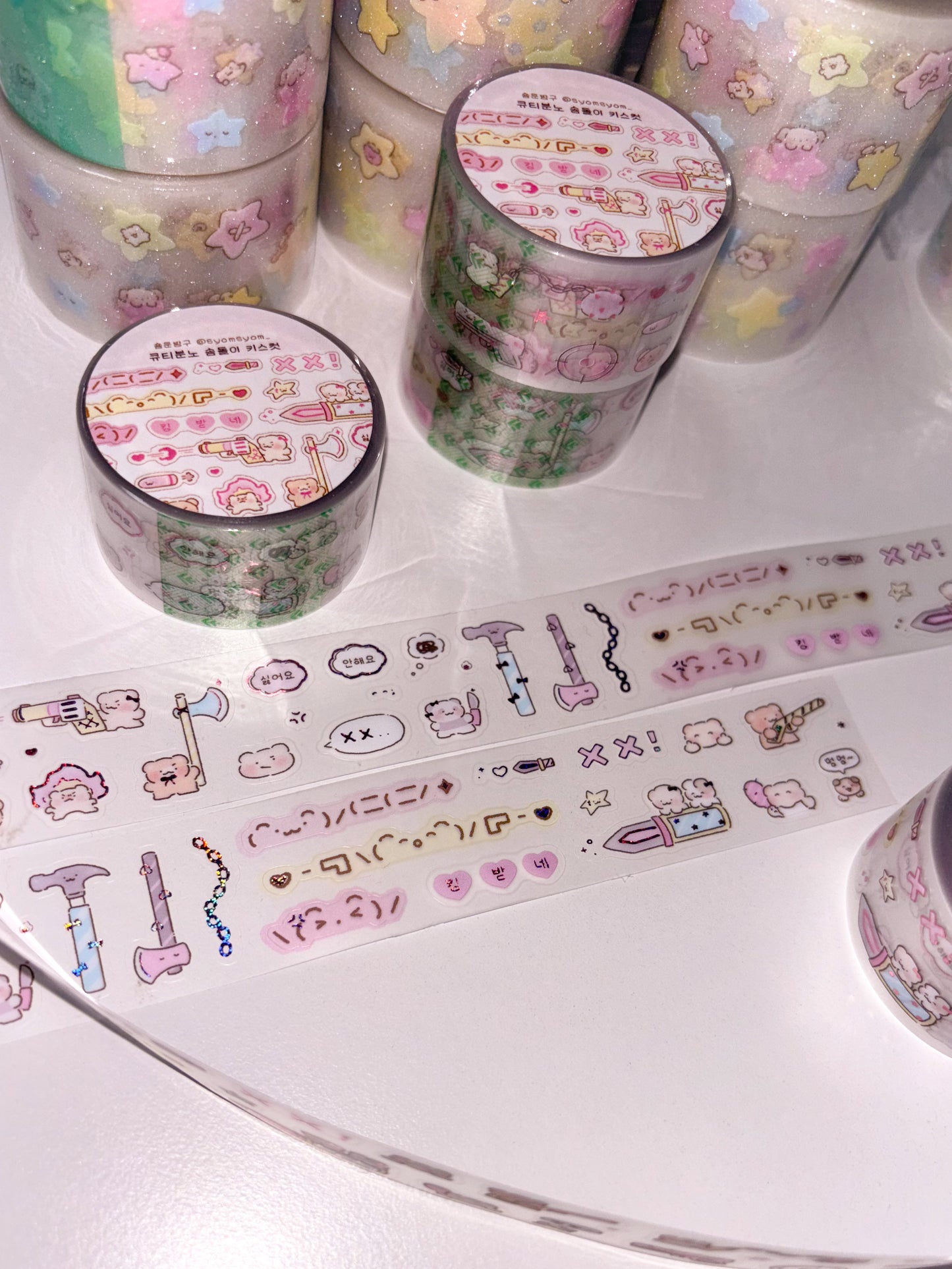 [SY51] NEW Syomsyom 25mm x 5m Kiss-cut Masking Tape (options)