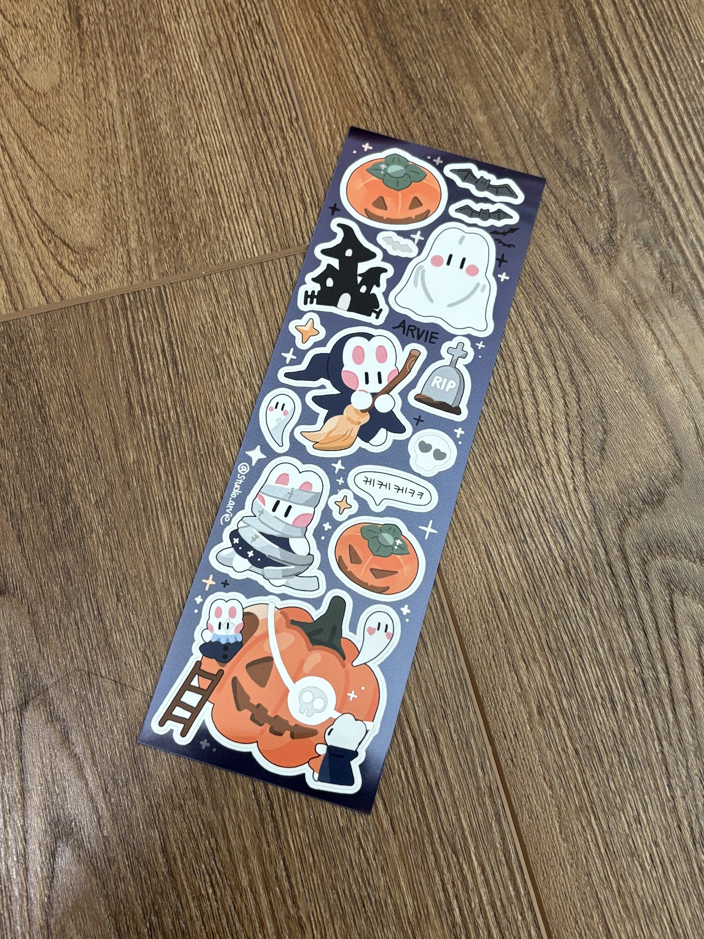 [STA27] NEW Studio Arvie Halloween Sticker Pack (Singles/Pack)