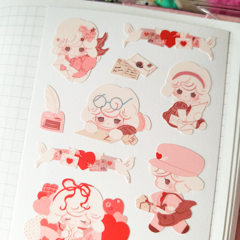 [SO25] Somsomsoso Little Lamb's Sweet Letter Sticker Sheet