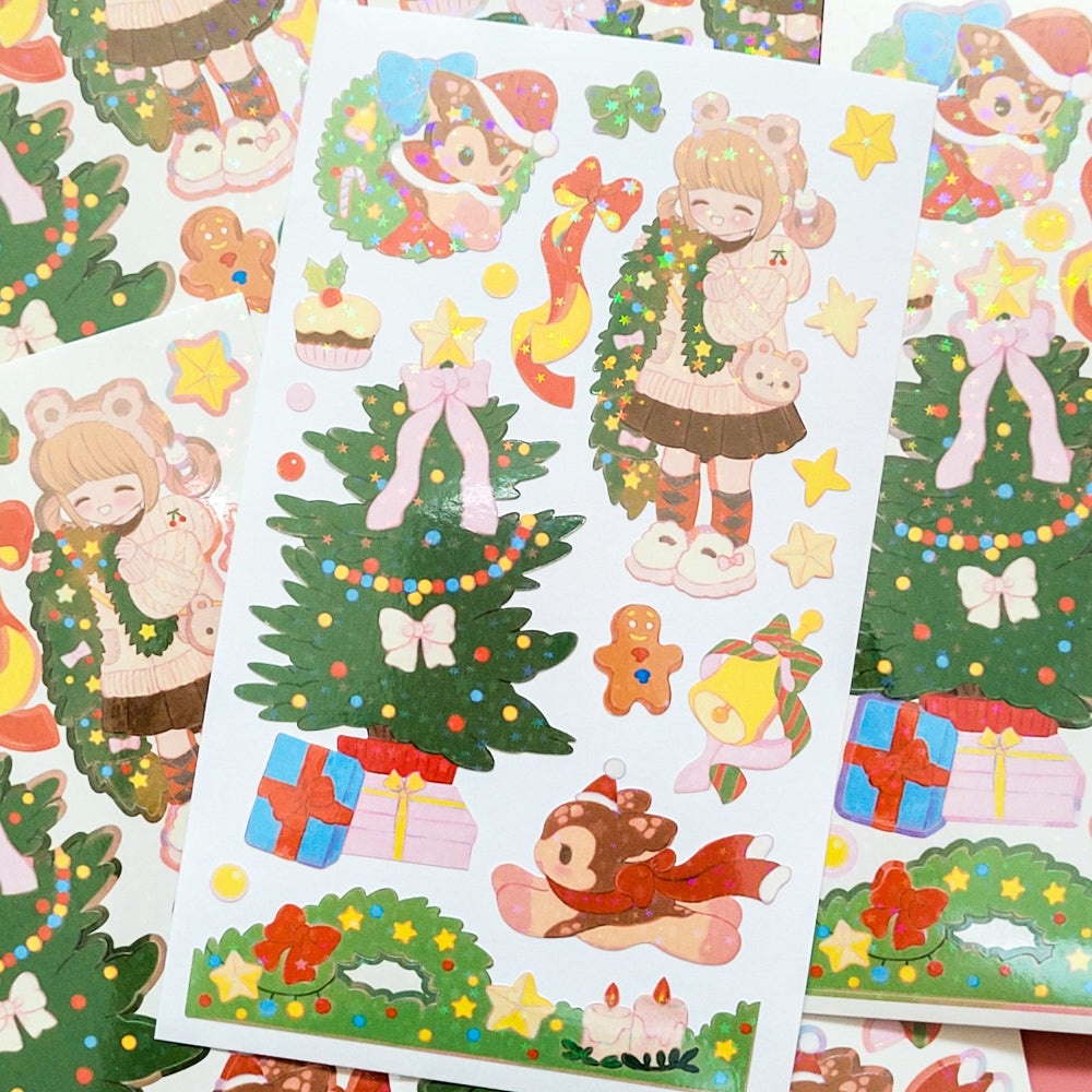 [SO19] Somsomsoso Merry Christmas Deer Sticker Sheet