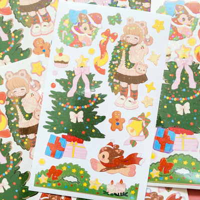 [SO19] Somsomsoso Merry Christmas Deer Sticker Sheet