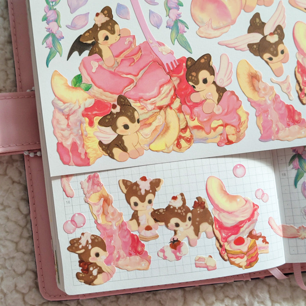 [SO07] NEW RESTOCK Somsomsoso Messy Cake Sticker Sheet