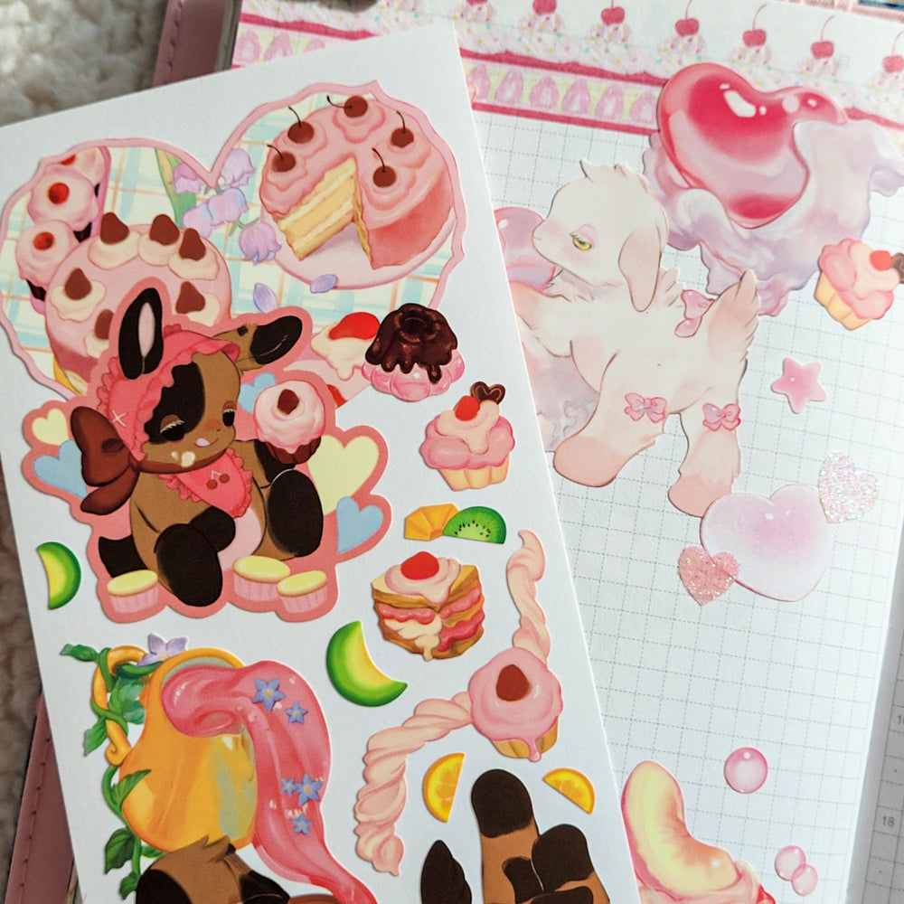 [SO10] Somsomsoso Nany Goat's Cake Recipe Sticker Sheet