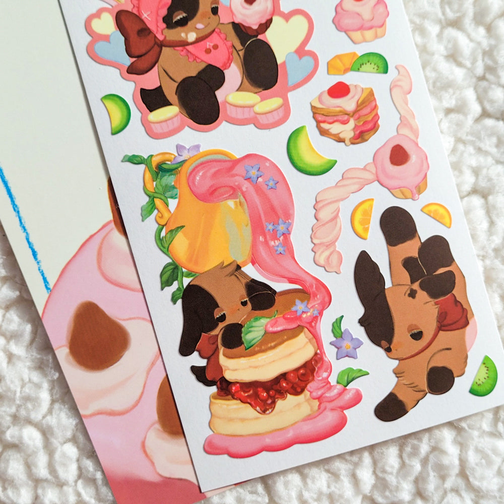 [SO10] Somsomsoso Nany Goat's Cake Recipe Sticker Sheet