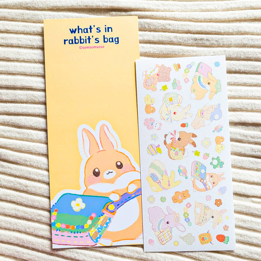 [SO11] Somsomsoso What's In Rabbit's Bag Sticker Sheet