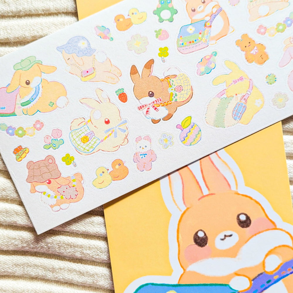 [SO11] Somsomsoso What's In Rabbit's Bag Sticker Sheet