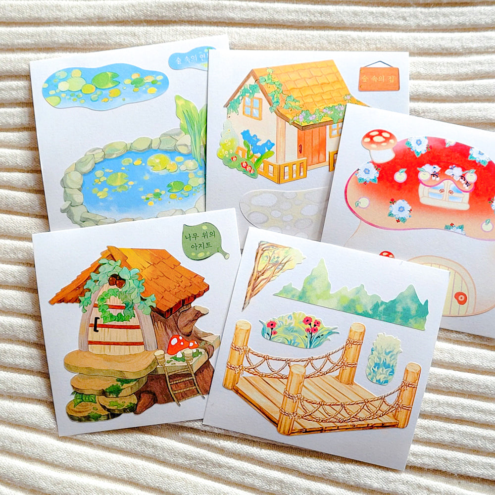 [SO35] NEW RESTOCK Somsomsoso Forest Village Memo Sticker Pack