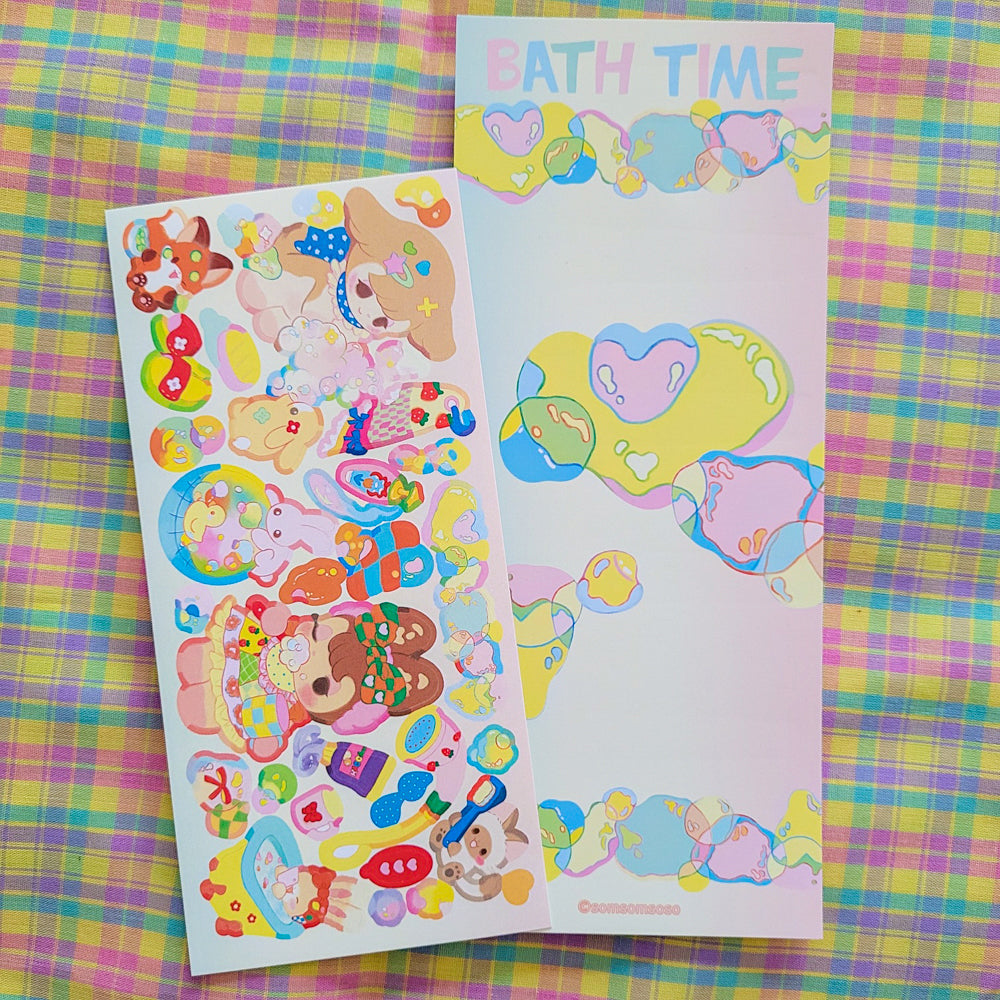 [SO04] NEW RESTOCK Somsomsoso Bath Time Sticker Sheet