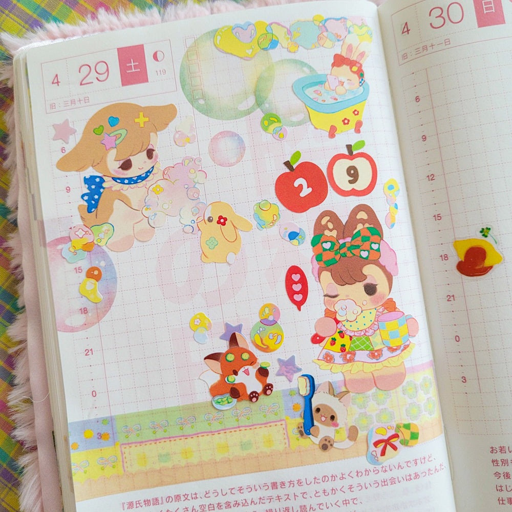 [SO04] NEW RESTOCK Somsomsoso Bath Time Sticker Sheet