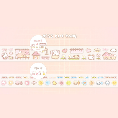 [GR12] im9roomi Monthly Kiss-cut Masking Tape (Set/Singles)