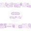 [DC48] Danchoo Cotton Candy Patchwork Masking Tape (5 colors)