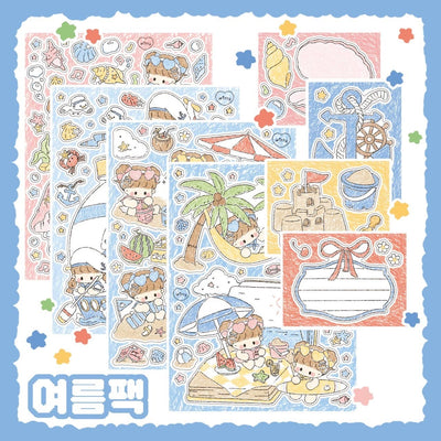 [DC77] Danchoo Summer Sticker Pack (Pack/Singles)