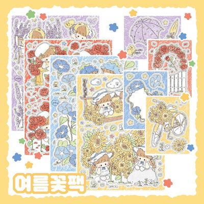 [DC79] Danchoo Summer Flower Sticker Pack (Pack/Singles)