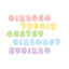 [DC90] Cotton Candy Cloud Number Kisscut Masking Tape (options)