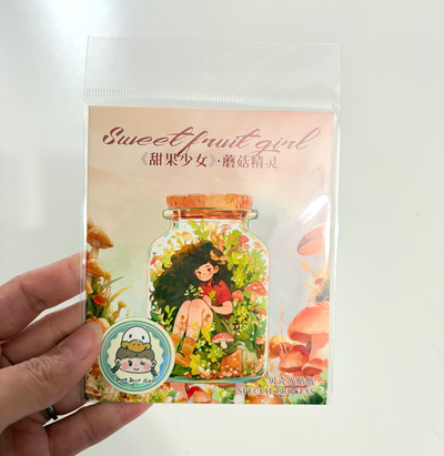 [Korea/Japan Trip Exclusive] Duck Duck Girl Sweet Fruit Girl Sticker Set (options)