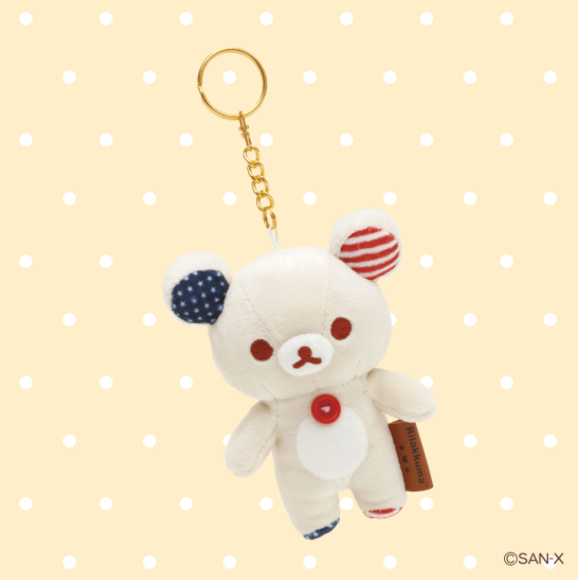 [RL01] Rilakkuma 20th Anniversary USA - Korilakkuma Keychain Mascot Plush