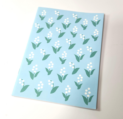 [MK01] DISCOUNT DESK Makota A5 Ruled Notebook (Lily of the Valley)