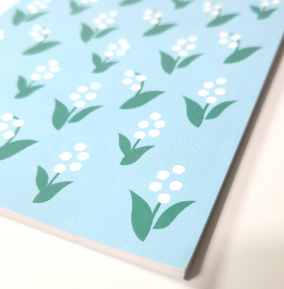 [MK01] DISCOUNT DESK Makota A5 Ruled Notebook (Lily of the Valley)