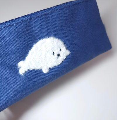 [MK06] Makota Canvas Pencil Case (Seal/Bunny)