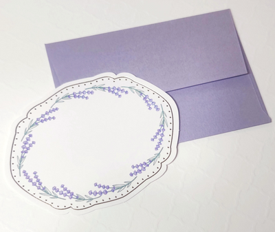 [MK09] Makota Mini Message Card Set - Lavender