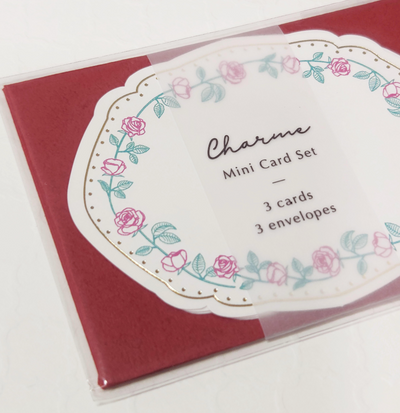 [MK10] Makota Mini Message Card Set - Rose