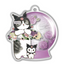 [SN12] Acrylic Plate Keychain Flower Dome Gashapon