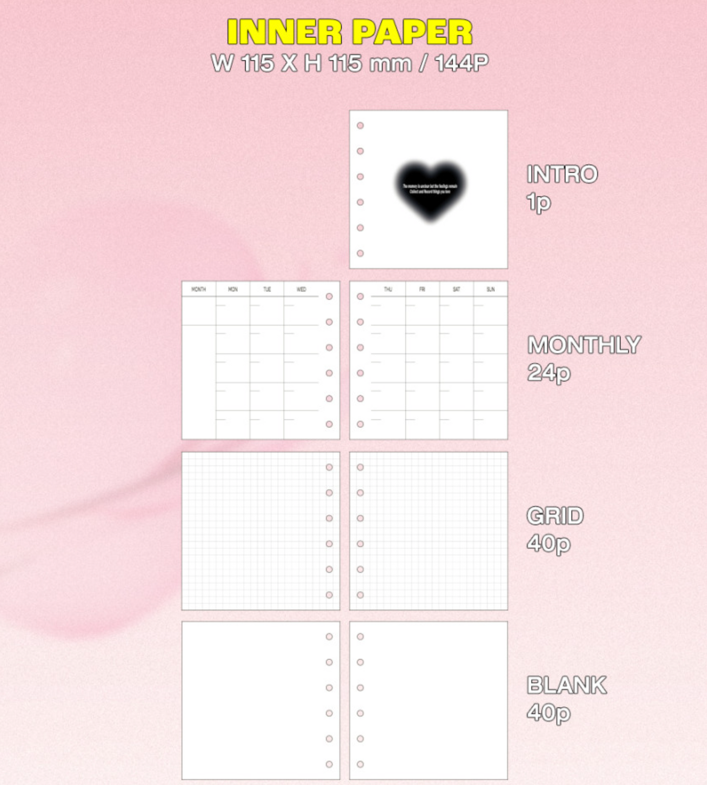 [BD04] DISCOUNT DESK Be on D Lover's Record 6 Ring A7 Diary