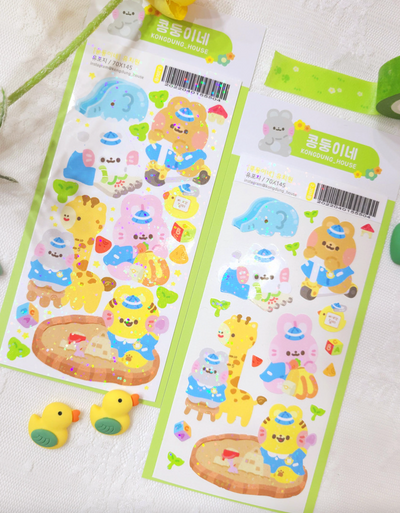 [Kong Dung House] Kindergarten Holographic Sticker Sheet