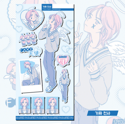 [PN21] Parknyam Fake Angel/200% Devil Sticker Sheet (options)