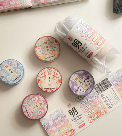 [SS04] Sik Sik in the House Fantasy Cloud 'Myung' Masking Tape Pack 15mm x 10m