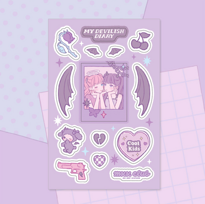 [MX08] Maxxie Club My Devilish Diary Sticker Sheet