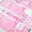 [PF62] Palmfarm Studio Love Mobile Message Sticker Sheet (Pink/Blue)