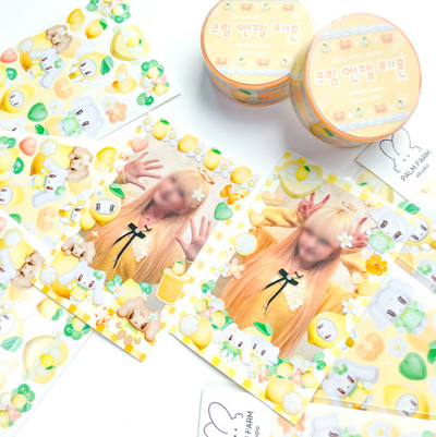 [PF63] Palmfarm Studio Angel Lemon Puppies Sticker Sheet