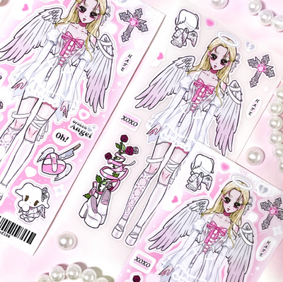 [PF28] Palmfarm Studio Fallen Angel Dallae Sticker Sheet